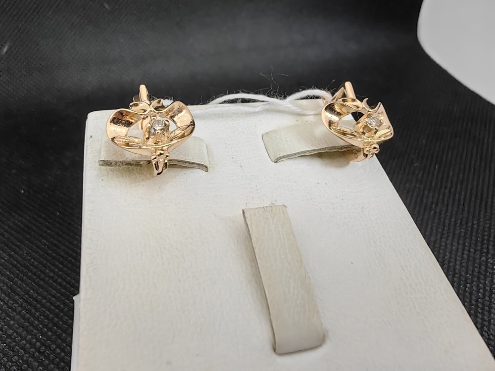 СЕРЬГИ БРИЛЛИАНТ Au 583