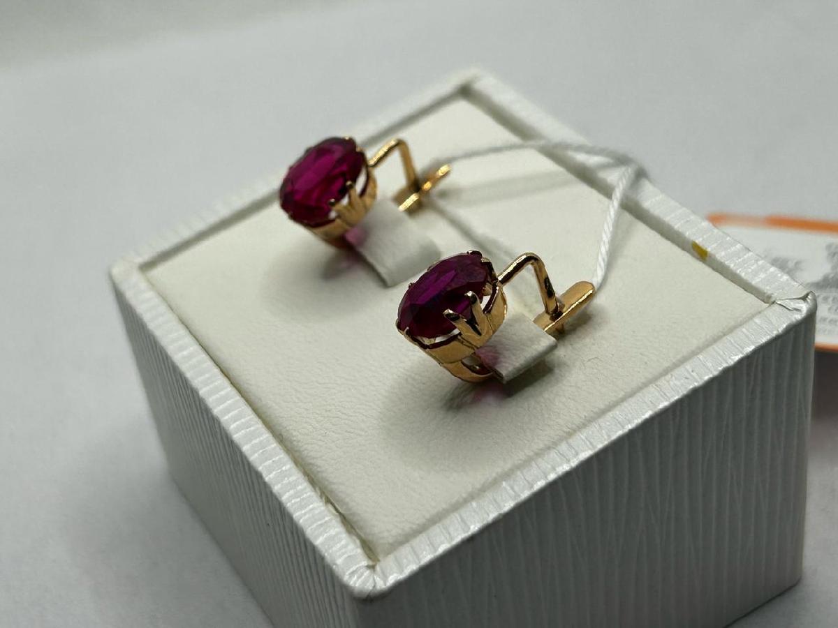 СЕРЬГИ С КАМНЕМ (Au 583)