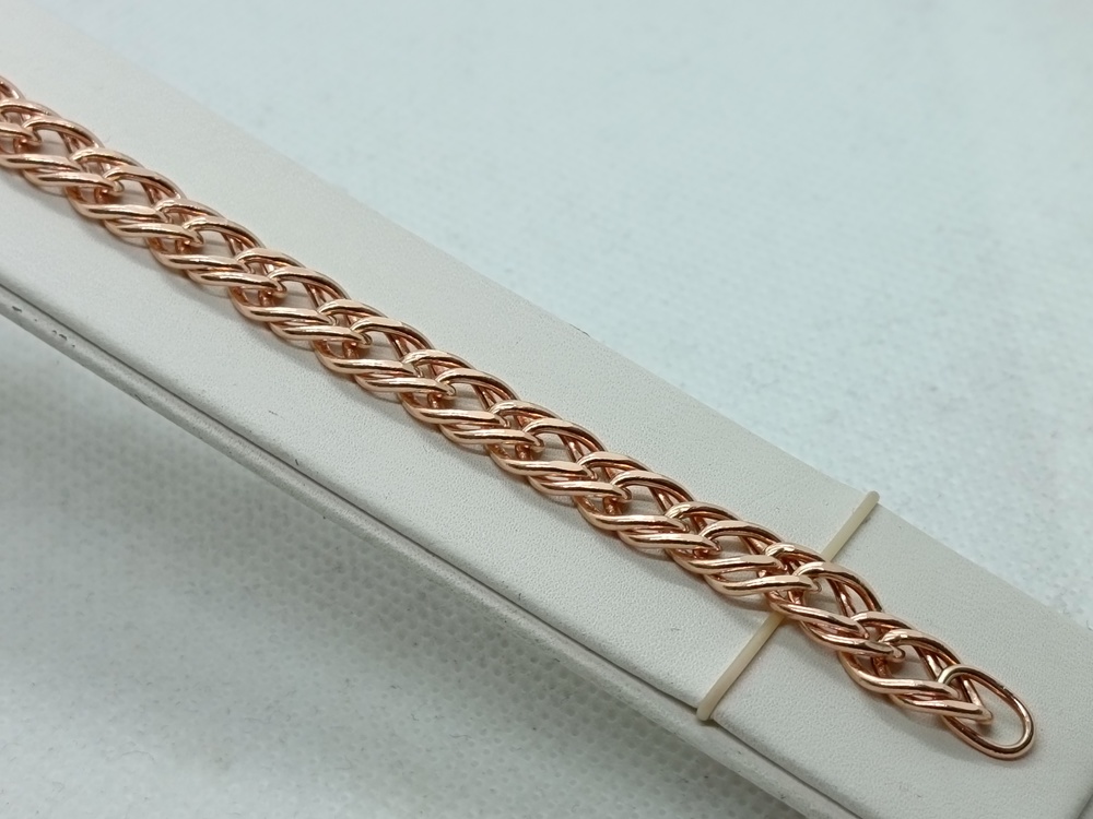 БРАСЛЕТ ПУСТОТЕЛЫЙ Ромб двойной (Au 585)