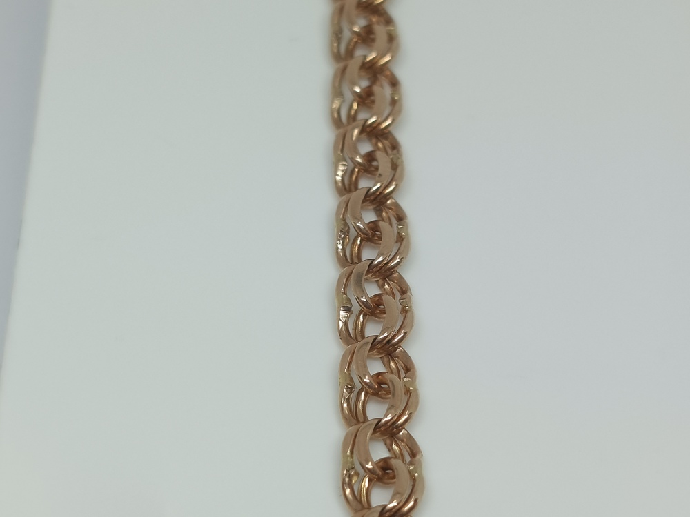 БЛБ585 БРАСЛЕТ ПОЛНОВЕСНЫЙ Бисмарк (Au 585)