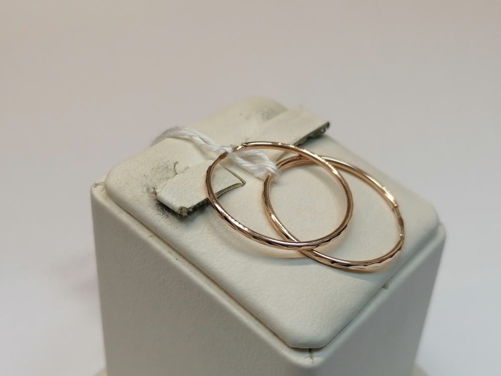 СКОН585 СЕРЬГИ КОНГО (Au 585)