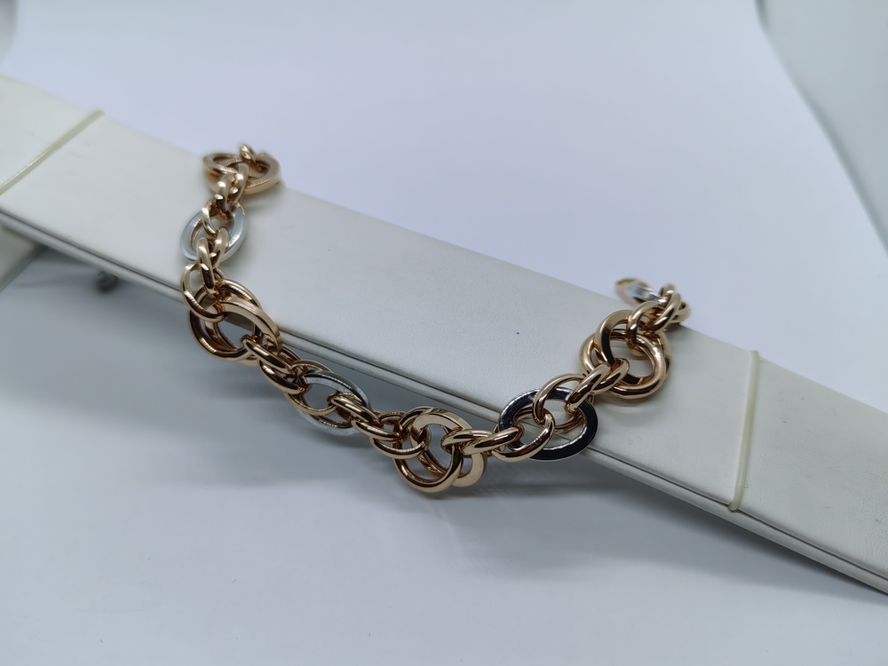 БРАСЛЕТ ПУСТОТЕЛЫЙ Фантазия (Au 585)