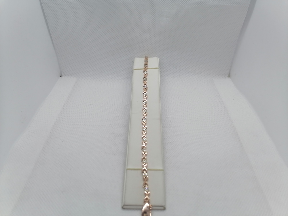 Б585 БРАСЛЕТ С КАМНЯМИ (Au 585)