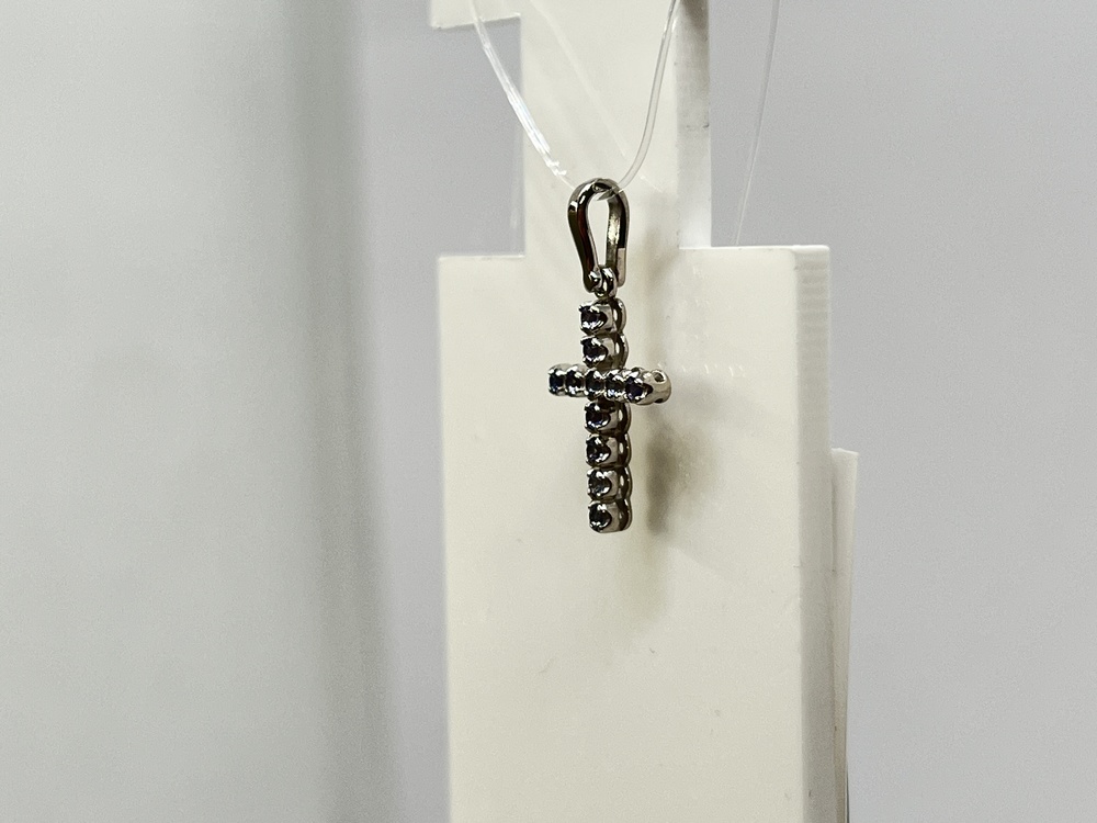 ПОДВЕСКА Крест Танзанит (Au 585)