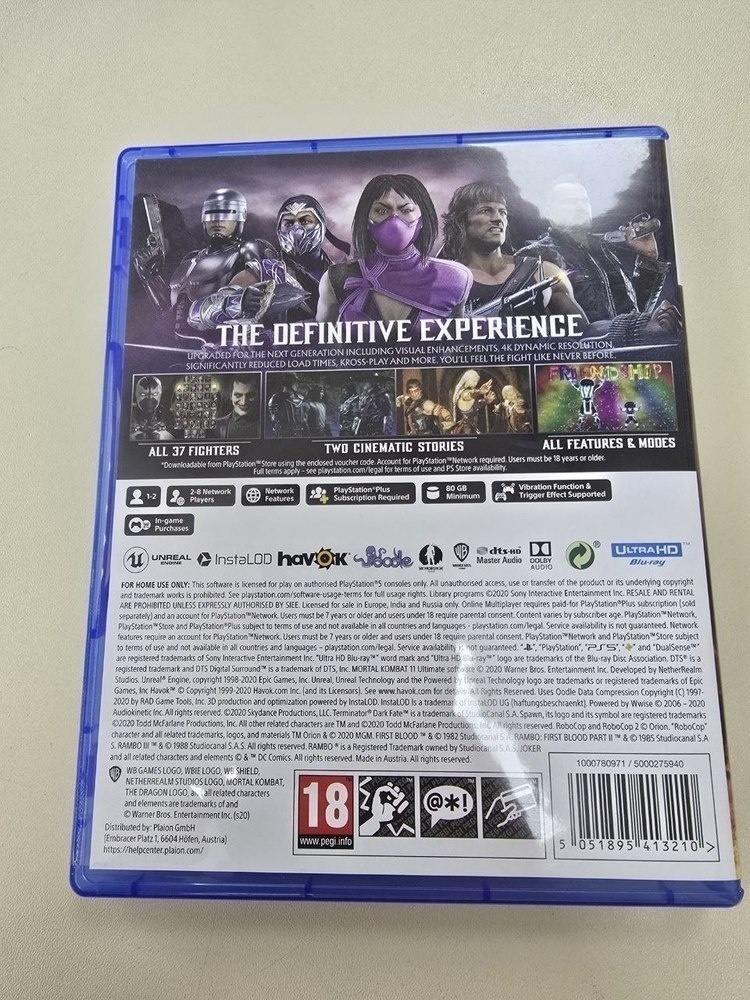 Игра Playstation 5 Mortal Kombat 11 Ultimate