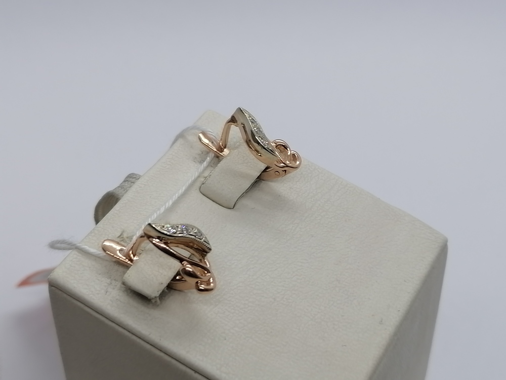 СКМИ585 СЕРЬГИ С КАМНЯМИ (Au 585)