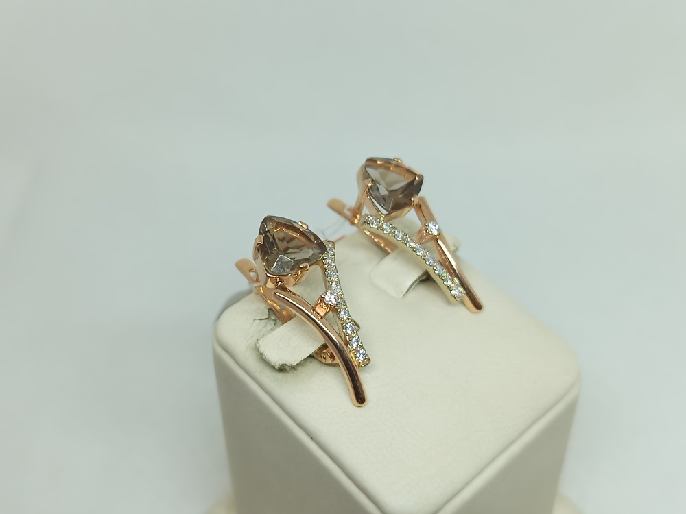 СЕРЬГИ С КАМНЯМИ (Au 585)