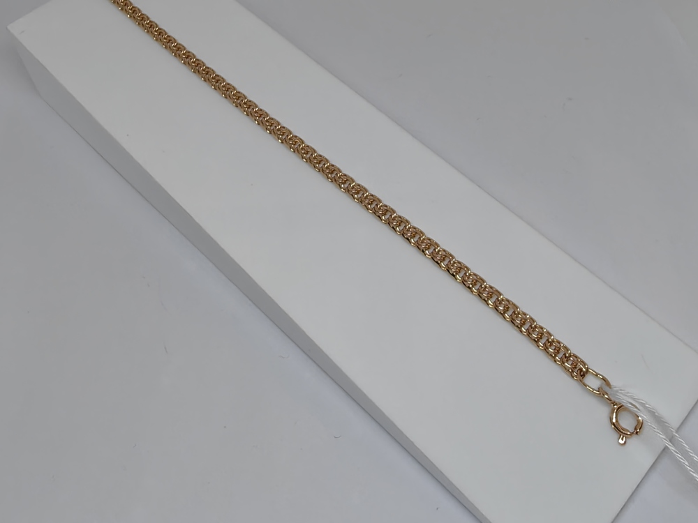 БЛБ585 БРАСЛЕТ ПОЛНОВЕСНЫЙ Бисмарк (Au 585)