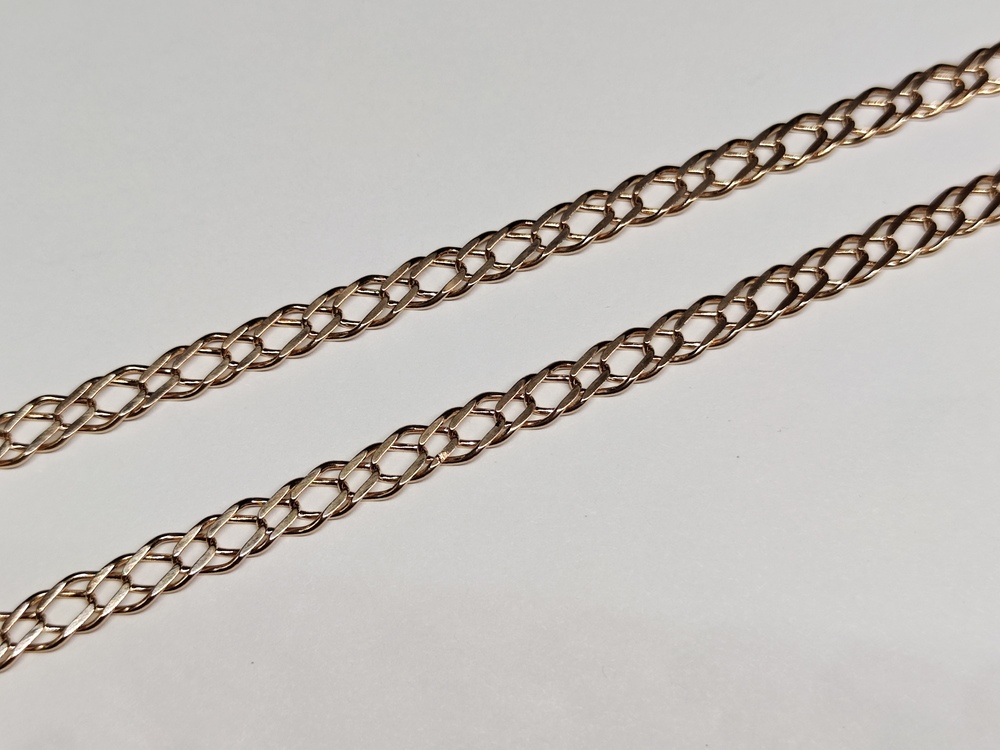 ЦЕПЬ ПОЛНОВЕСНАЯ Ромб двойной (Au 585)