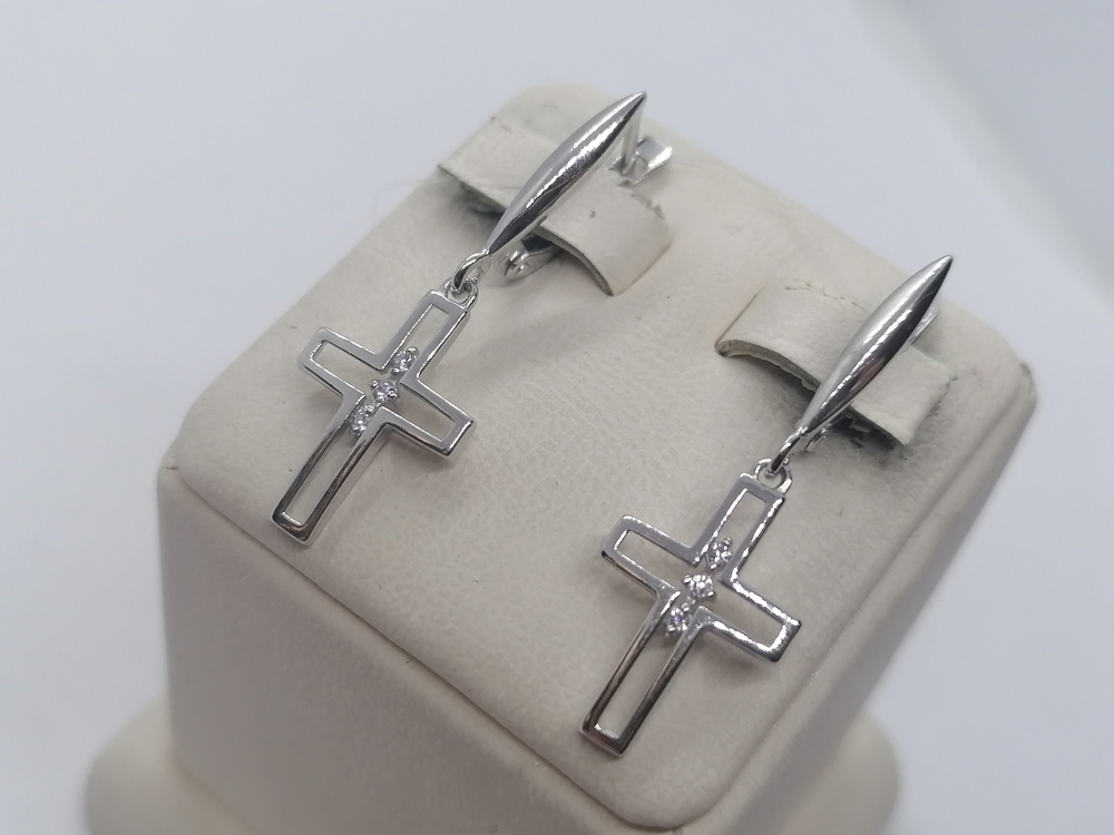 СЕРЬГИ С КАМНЯМИ (Au 585)