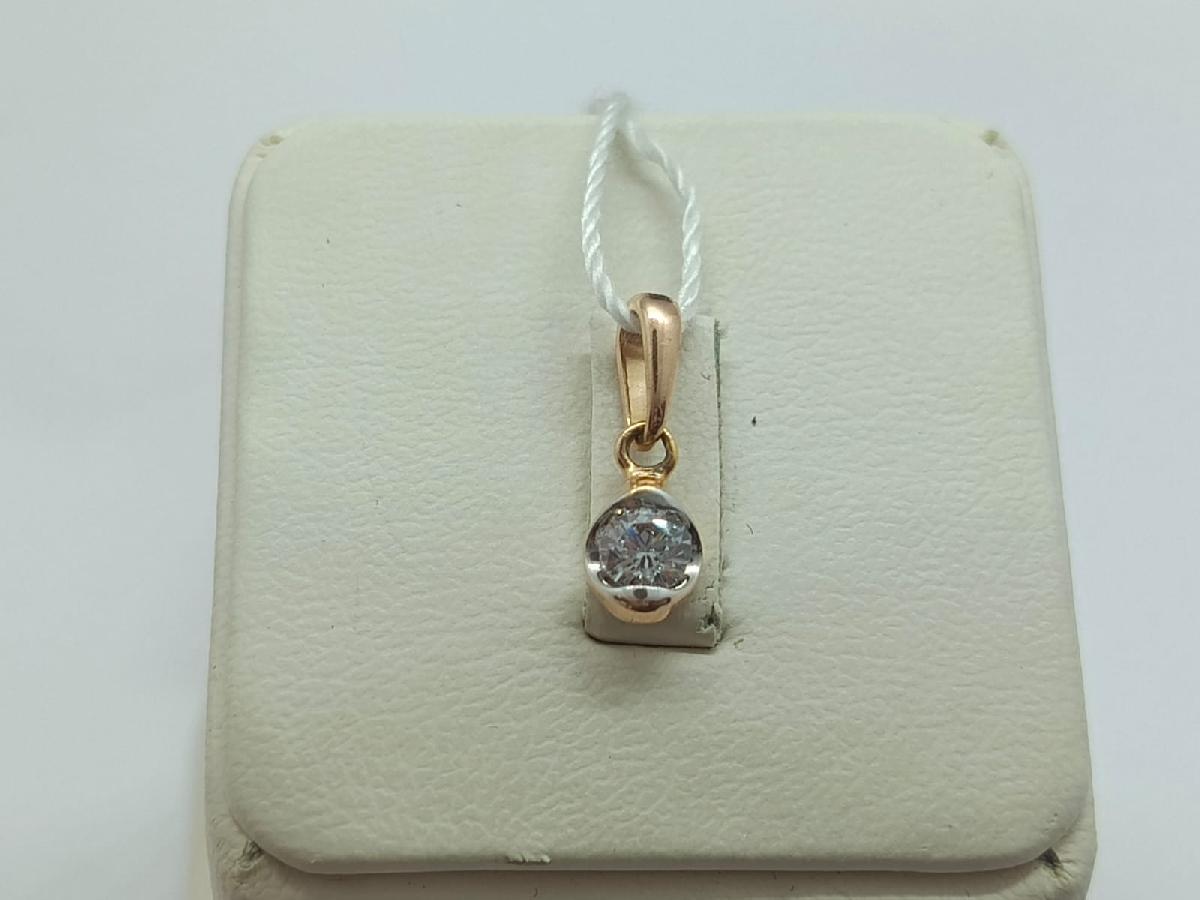 ПОДКМ585 ПОДВЕСКА С КАМНЕМ (Au 585)