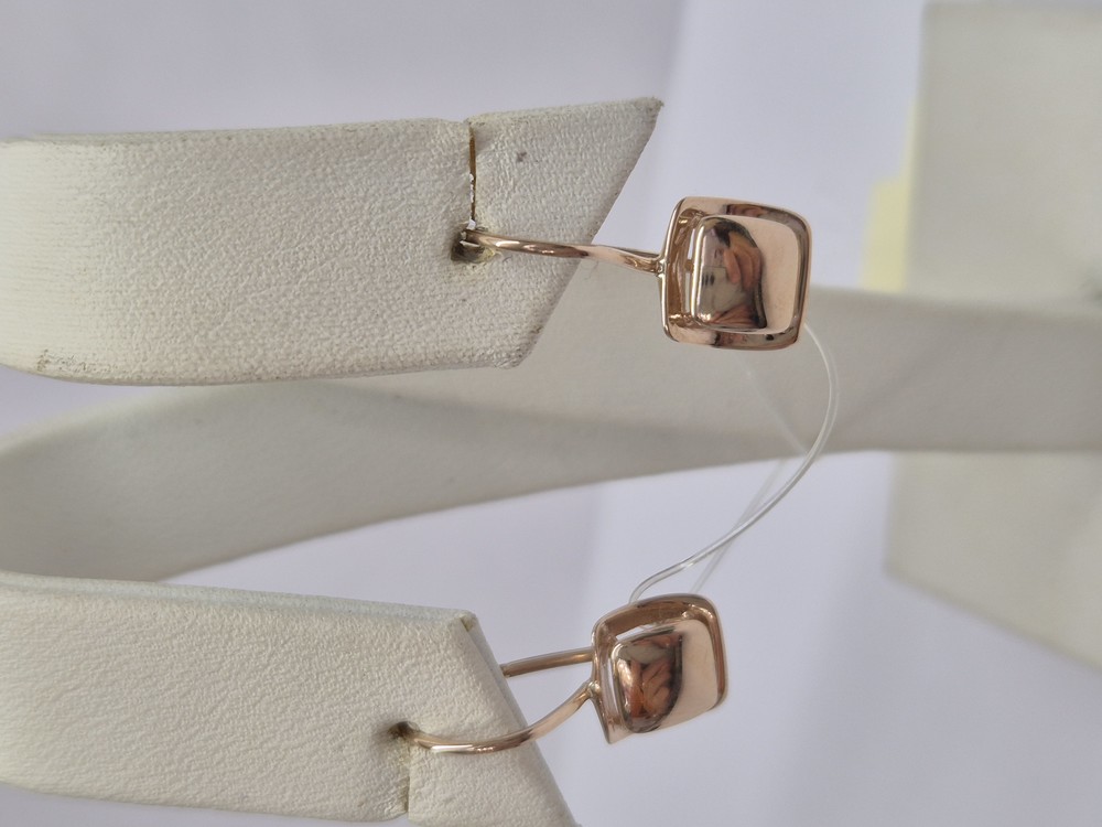 СЕРЬГИ ПЕТЕЛЬКА без камня (Au 585)