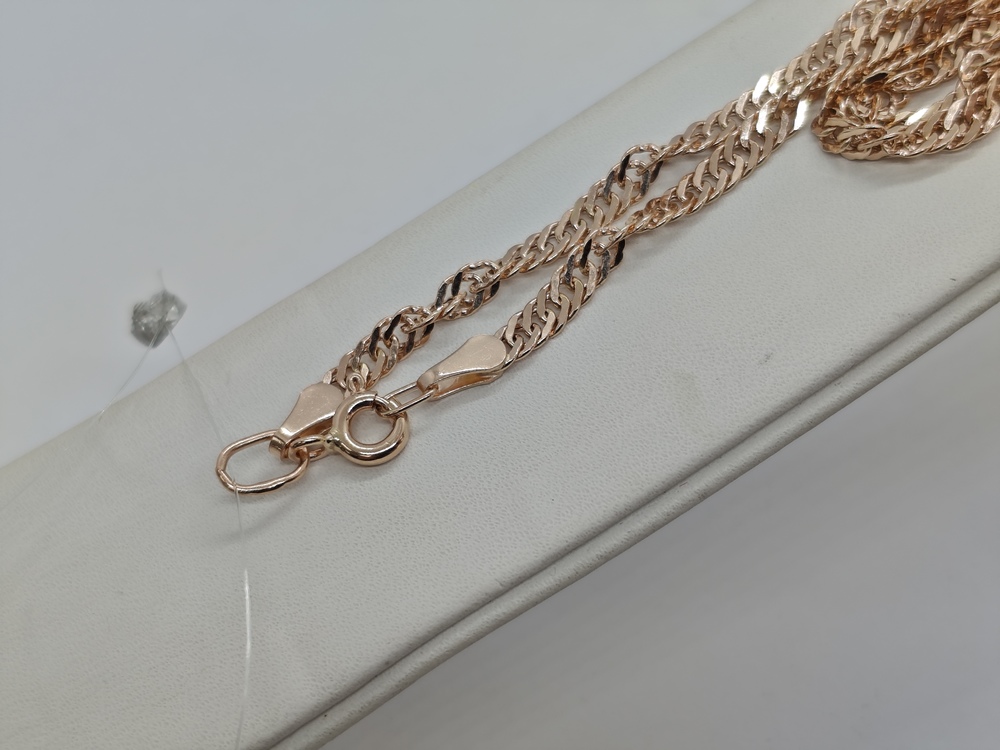 ЦЕПЬ ПУСТОТЕЛАЯ Сингапур (Au 585)