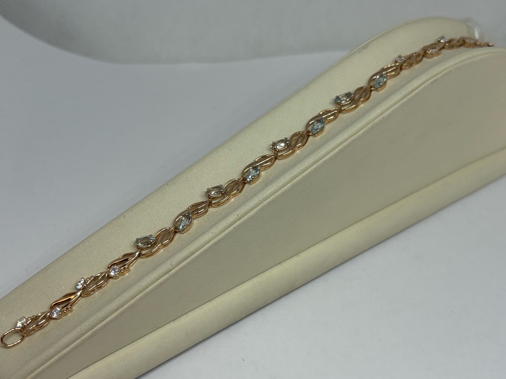 Б585 БРАСЛЕТ С КАМНЯМИ (Au 585)