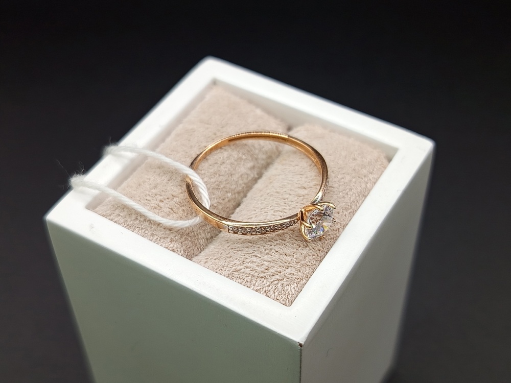 КОЛКМИ585 КОЛЬЦО С КАМНЯМИ (Au 585)