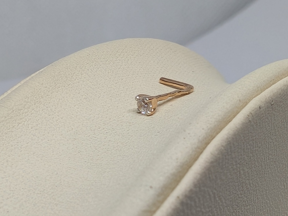 ПИРСИНГ С КАМНЕМ (Au 585)