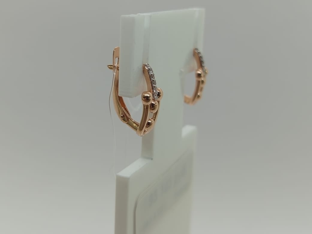 СЕРЬГИ С КАМНЯМИ (Au 585)