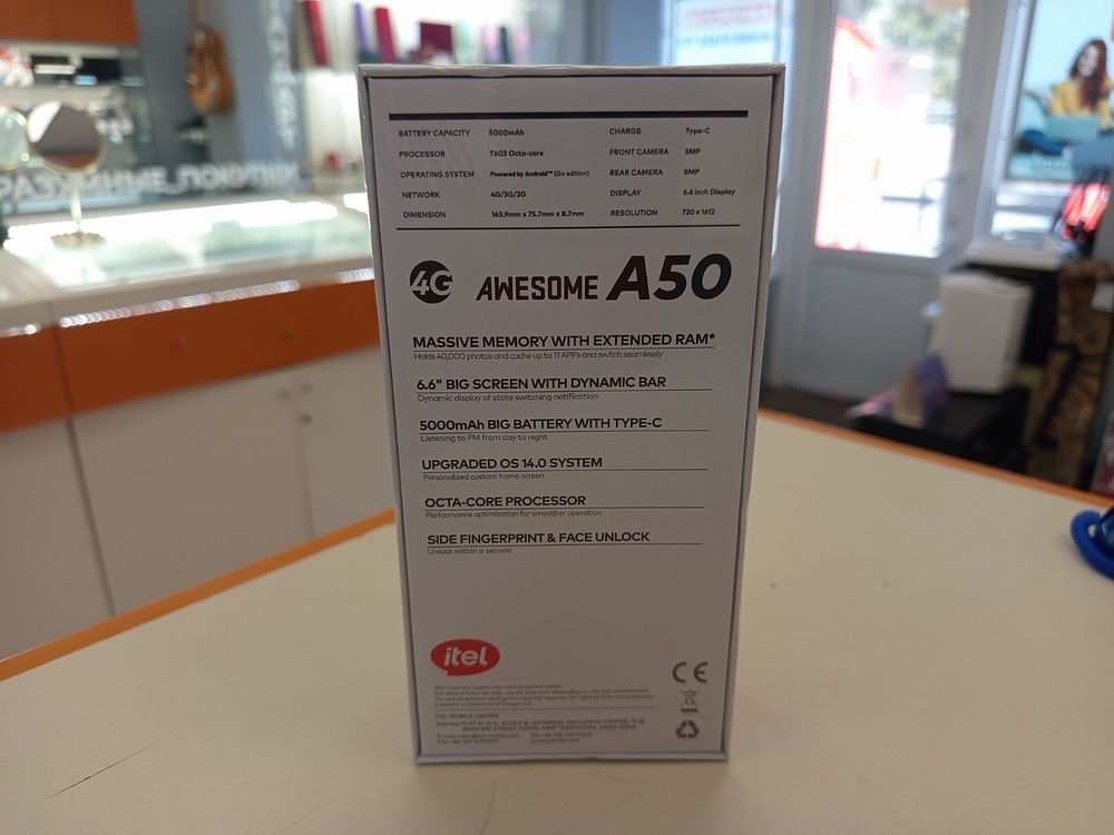 Смартфон Itel A50 3/64Gb
