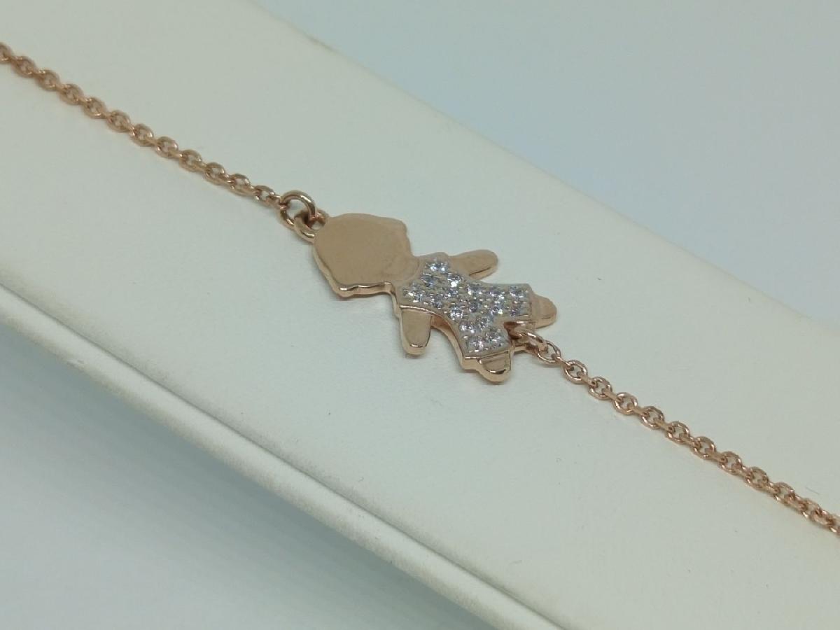 Б585 БРАСЛЕТ С КАМНЯМИ (Au 585)