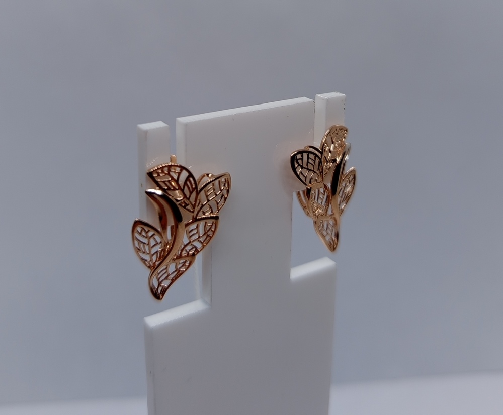 СБКМ585 СЕРЬГИ БЕЗ КАМНЯ (Au 585)