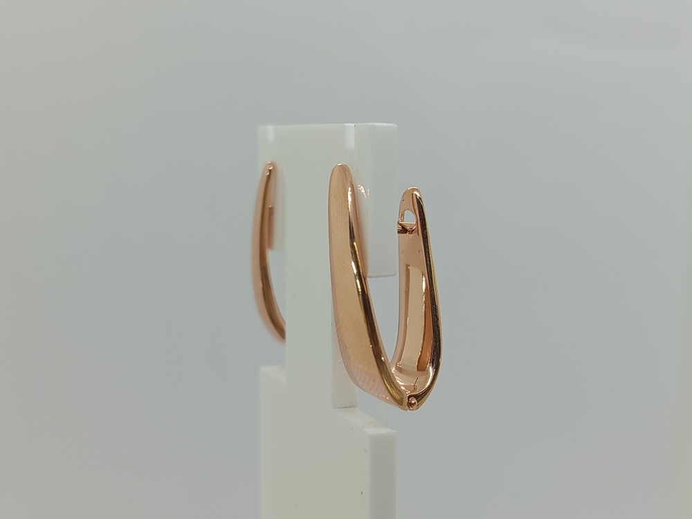 002972-1000 СЕРЬГИ БЕЗ КАМНЯ (Au 585)