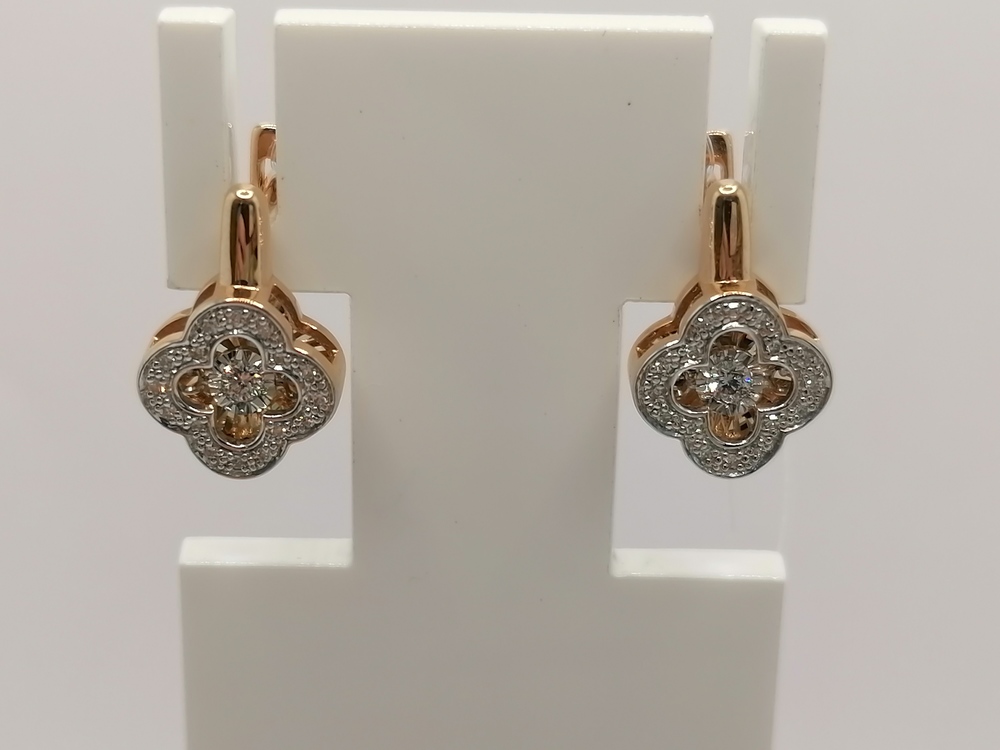 СЕРЬГИ БРИЛЛИАНТ (Au 585)