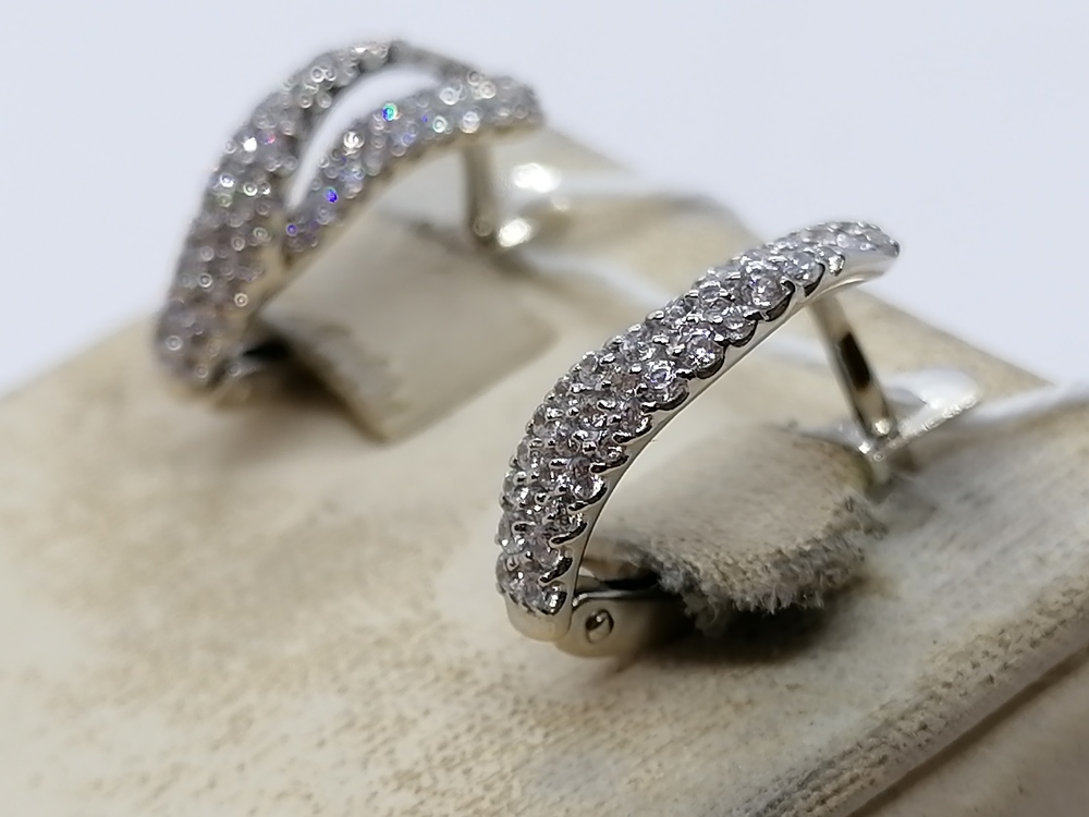 СКМИ585 СЕРЬГИ С КАМНЯМИ (Au 585)