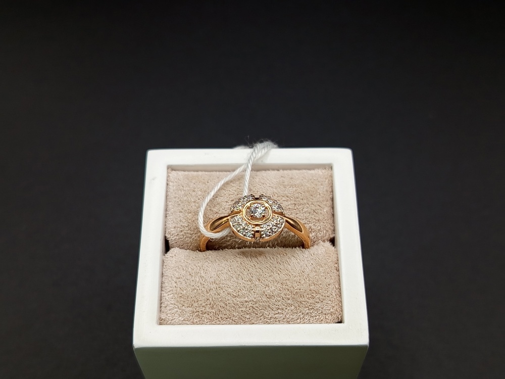 КОЛКМИ585 КОЛЬЦО С КАМНЯМИ (Au 585)