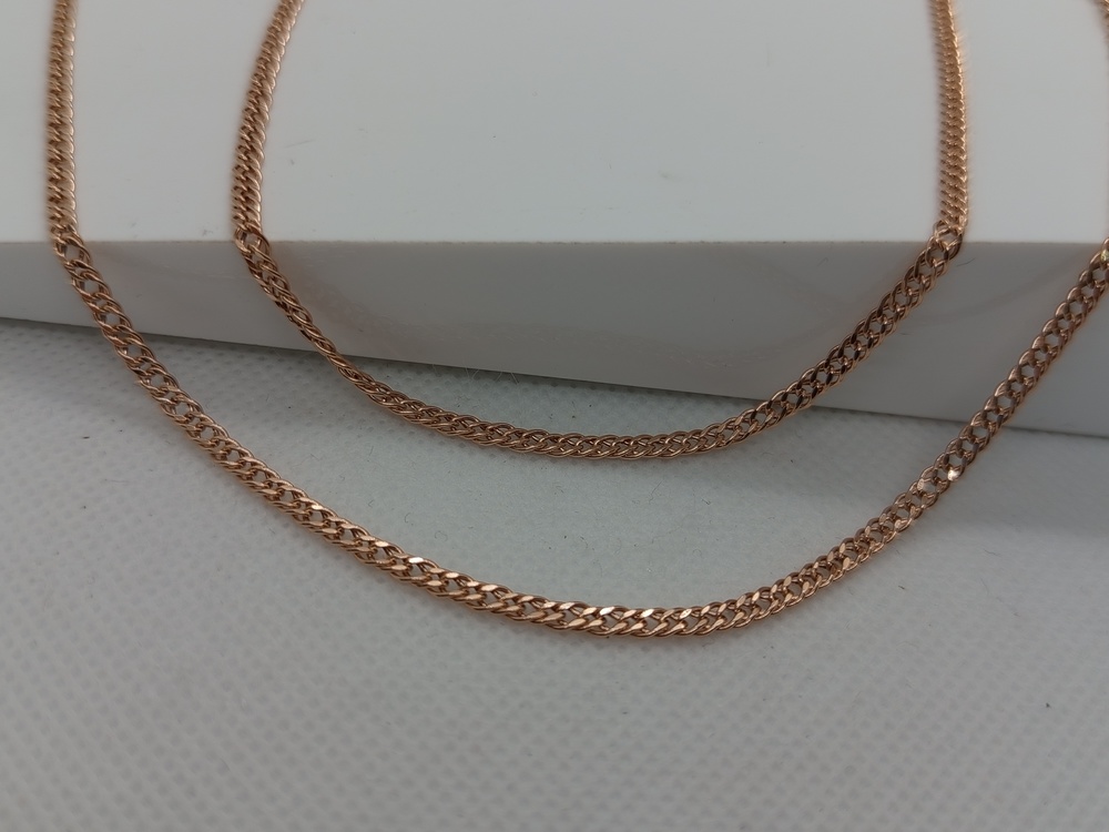 ЦПР2585 ЦЕПЬ ПУСТОТЕЛАЯ Ромб двойной (Au 585)