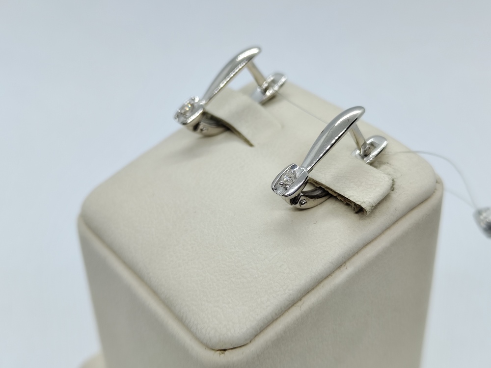 СЕРЬГИ БРИЛЛИАНТ (Ag 925)