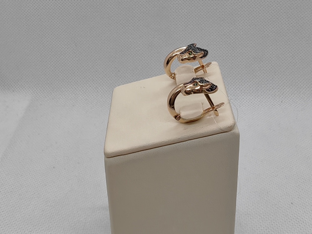 СЕРЬГИ С КАМНЯМИ (Au 585)