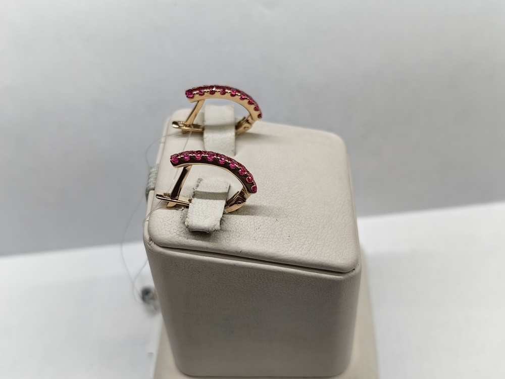 СЕРЬГИ РУБИН (Au 585)