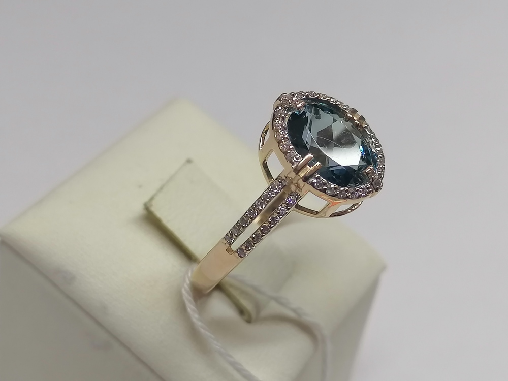 КОЛКМИ585 КОЛЬЦО С КАМНЯМИ (Au 585)