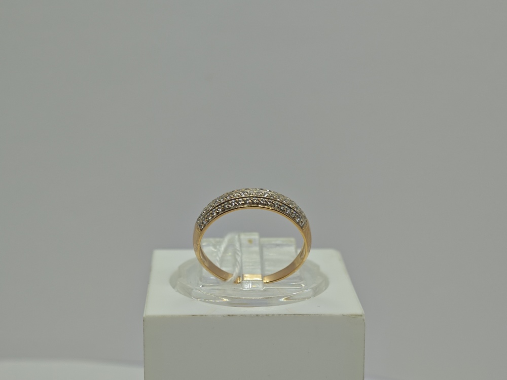 КОЛЬЦО С КАМНЯМИ (Au 585)