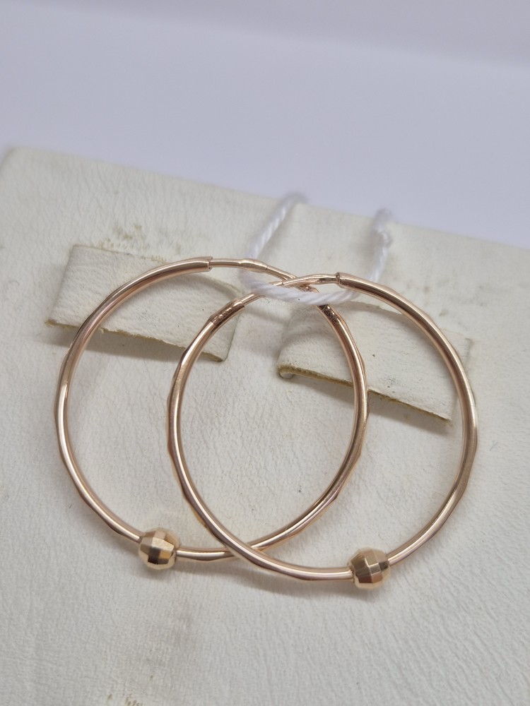 СКОН585 СЕРЬГИ КОНГО (Au 585)