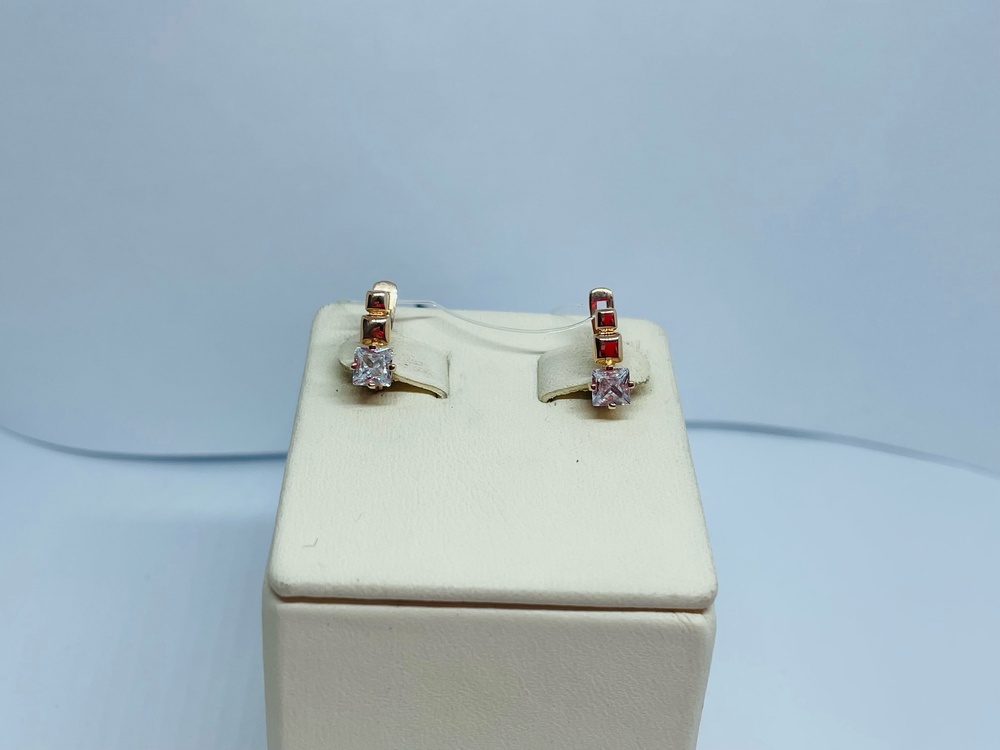 СЕРЬГИ С КАМНЕМ (Au 585)