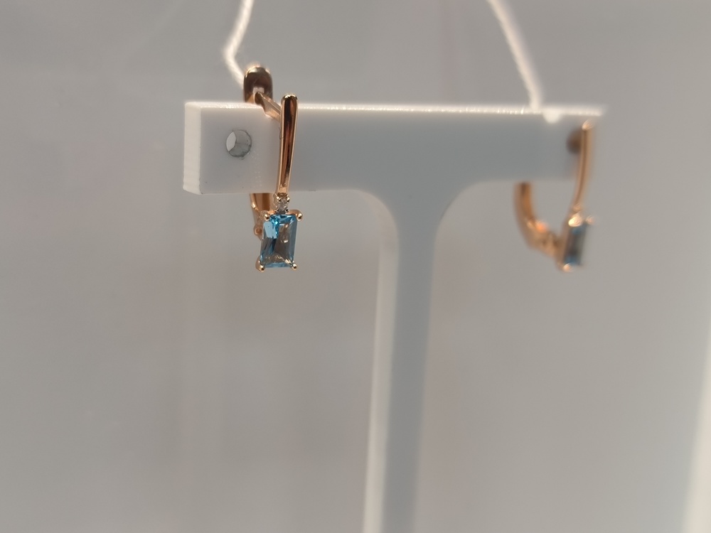 СЕРЬГИ С КАМНЯМИ (Au 585)