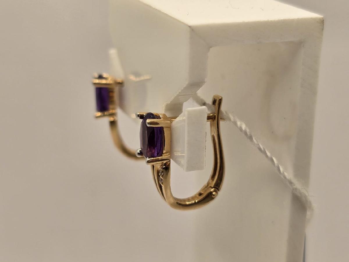 СЕРЬГИ С КАМНЯМИ (Au 585)