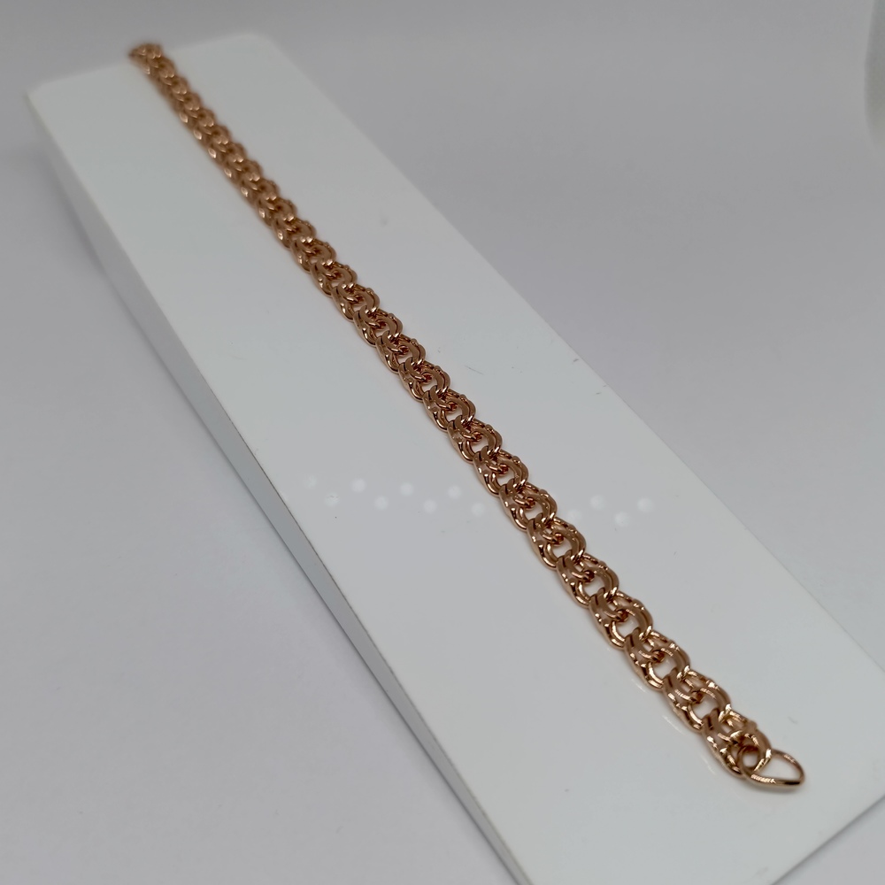 БЛБ585 БРАСЛЕТ ПОЛНОВЕСНЫЙ Бисмарк (Au 585)