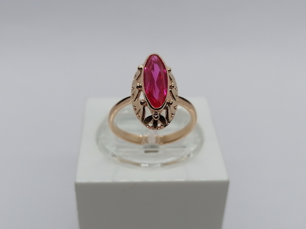 КОЛКМ583 КОЛЬЦО С КАМНЕМ (Au 583)