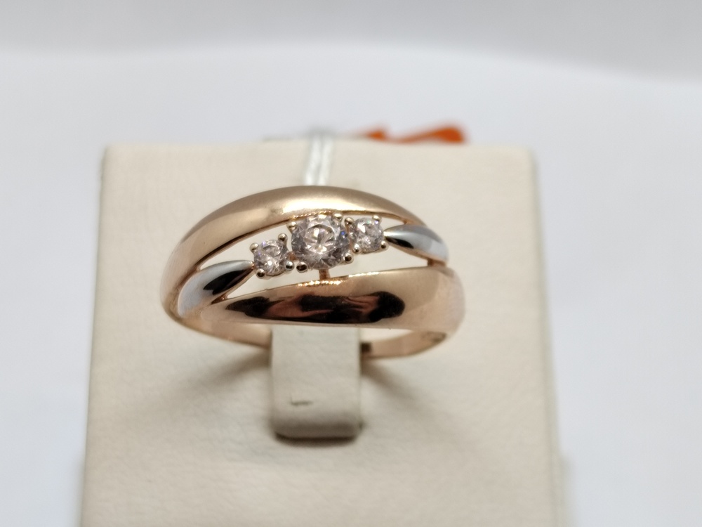 КОЛКМИ585 КОЛЬЦО С КАМНЯМИ (Au 585)