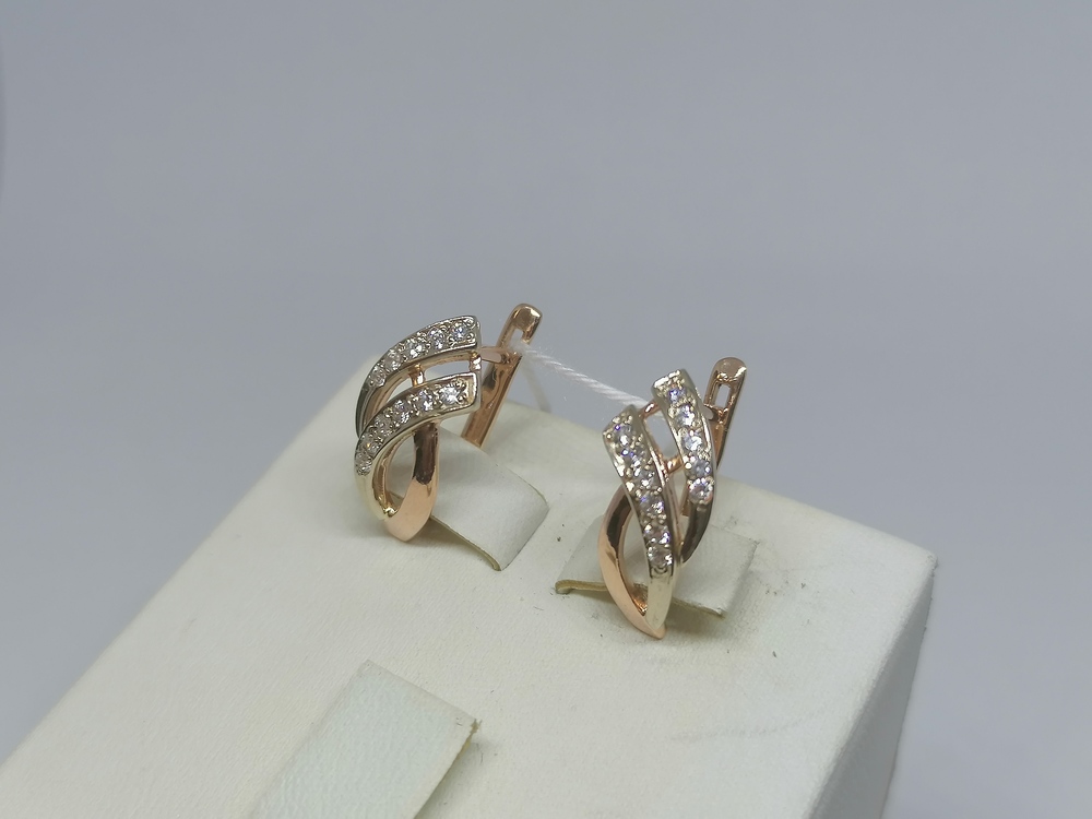 СЕРЬГИ С КАМНЯМИ (Au 585)