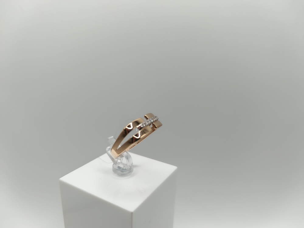 08-158708 КОЛЬЦО С КАМНЯМИ (Au 585)