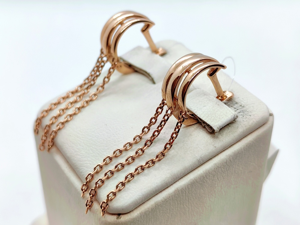 СЕРЬГИ БЕЗ КАМНЯ (Au 585)