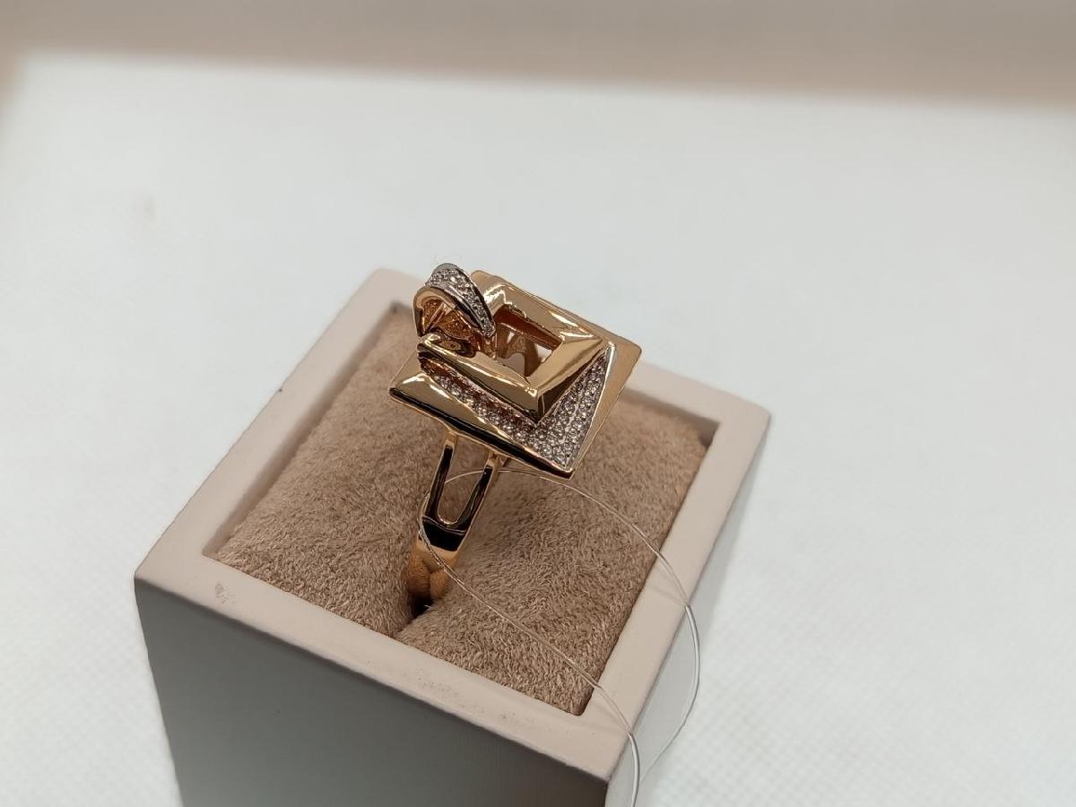 КОЛЬЦО С КАМНЯМИ (Au 585)