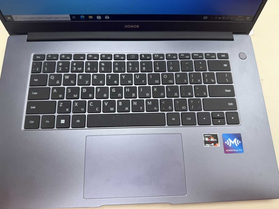 Ноутбук Honor; Ryzen 5-5500U, AMD Radeon (TM) Graphics, 8 Гб, 500 Гб, Нет