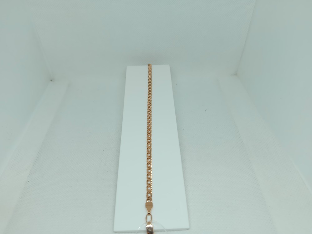 БРАСЛЕТ ПУСТОТЕЛЫЙ Ромб двойной (Au 585)