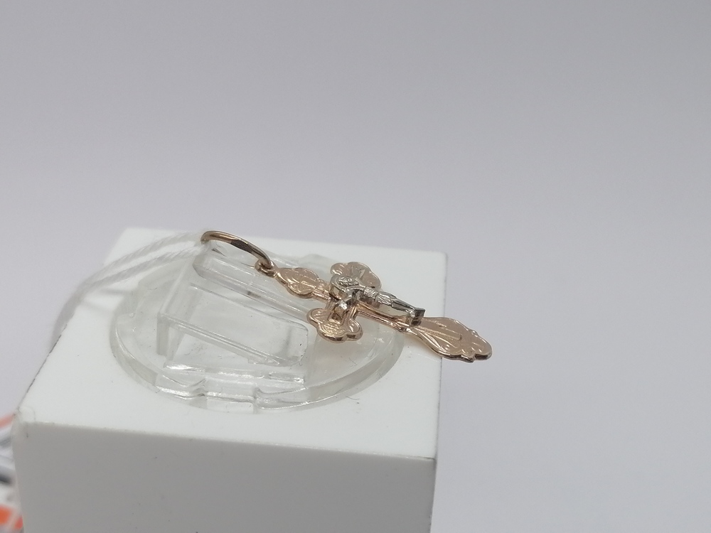 ПОДКБК585 ПОДВЕСКА КРЕСТ БЕЗ КАМНЯ (Au 585)