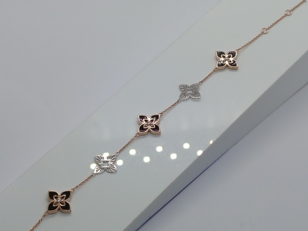 Б585 БРАСЛЕТ С КАМНЯМИ (Au 585)