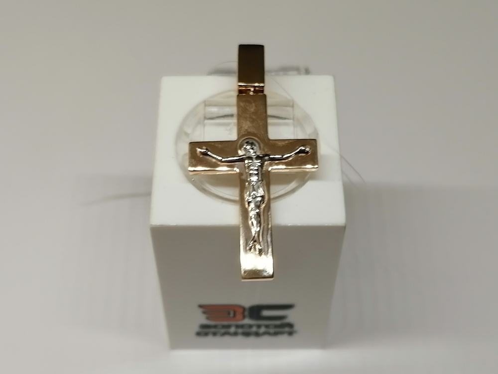 ПОДВЕСКА КРЕСТ без камня (Au 585)